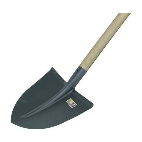 Badile  a  punta  base  m.legno  hand - Acciaio  vern/faggio  mm  290x300  gr  1000