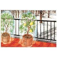 Telo antigelo tnt protezione piante tubolare stars - Bianco gr/mq 22 l.mt  10 d.cm 360