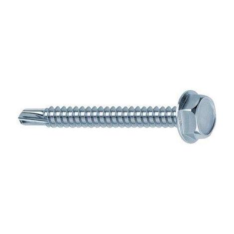 Vite autoperforante metallo drillex mustad - Tecc zinc bianca/chromiting mm 5,5x38 cf=pz 200