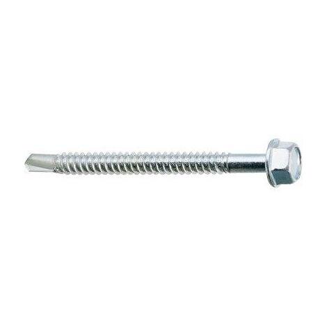 Vite autoperforante metallo ambrovit - Tecc zincata bianca mm 6,3x130 cf=pz 100