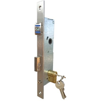 Serratura montante infilare 2505 ibfm - B.q zinc f.mm 22 c.sag m1+scr+q8 e.mm 20