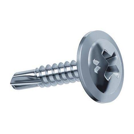 Vite autoperforante tpl drillex mustad - Cava ph zinc bianca/chromiting mm 4,2x13 cf=pz 500