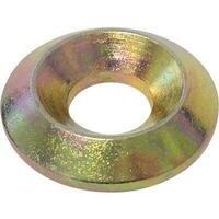 Rondella x vite legno portante wood - Zincata gialla mm  6x20 cf=pz 100