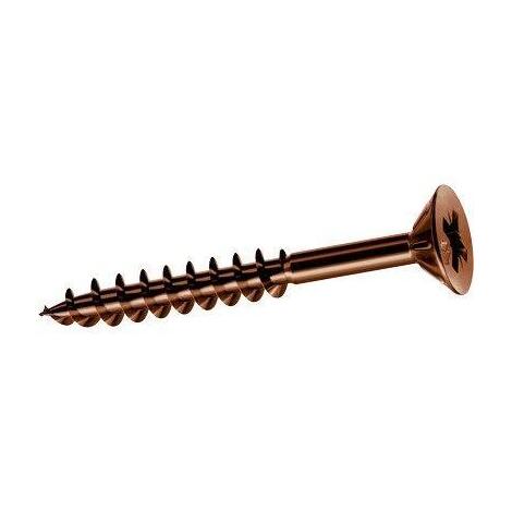 Vite truciolare tsp pf bronzata panelvit mustad - Cava pz filetto parziale mm 5,0x 80 cf=pz 200