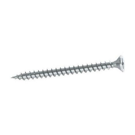 Vite truciolare tsp zincata bianca ambrovit - Cava pz filetto intero mm 3,5x25 cf=pz 500