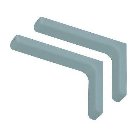 Reggimensola ricoperta leonardo bolis - Acciaio/plastica bianco mm 240x144 cf=pz 2