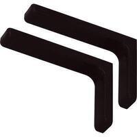 Reggimensola ricoperta leonardo bolis - Acciaio/plastica nero mm 240x144 cf=pz 2