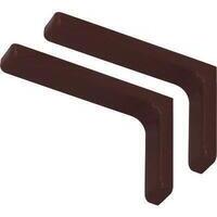 Reggimensola ricoperta leonardo bolis - Acciaio/plastica marrone mm 240x144 cf=pz 2