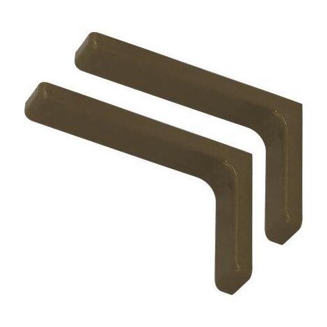 Reggimensola ricoperta leonardo bolis - Acciaio/plastica rovere mm 240x144 cf=pz 2