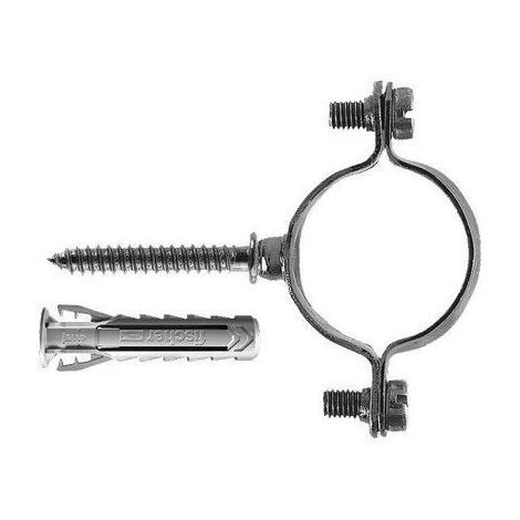 Collare tubo czv fischer - Acciaio zinc mm 20 vite+tassello sx6 plus cf=pz 10