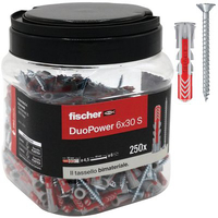Tassello nylon duopower 6 s propack fischer - Vite tsp cava pz 6x30 s  cf=pz 250
