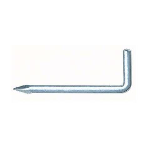 Rampino  a  punta  puccioni - Acciaio  zincato  mod  16x35  mm  25x11,5x2,25 - 100 Pezzi
