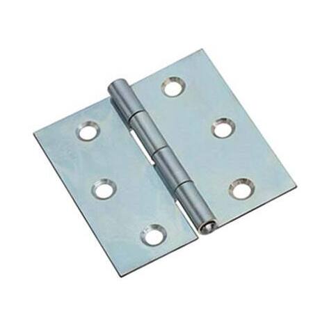 Cerniera  quadra  317  valtoce - Acciaio  zincato  perno  fisso  mm    20x20x0,7