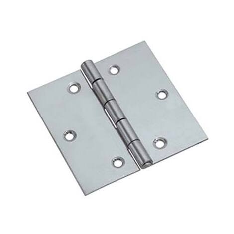 Cerniera  quadra  3317  valtoce - Inox  perno  fisso  mm  30x30x0,8