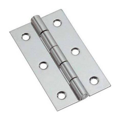 Cerniera  stretta  3323  valtoce - Inox  perno  fisso  mm  40x30x0,8