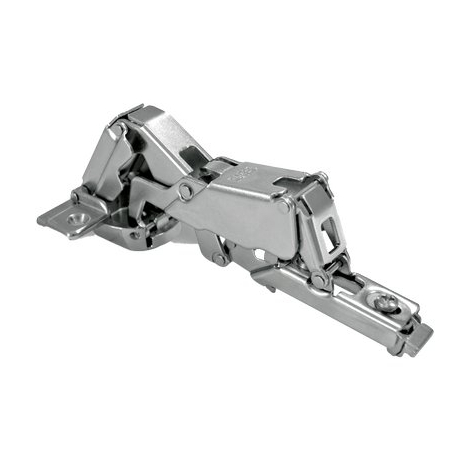 Cerniera incasso 165� rallentata 214 danco - +clip collo  0 acc nich f.mm 35x11