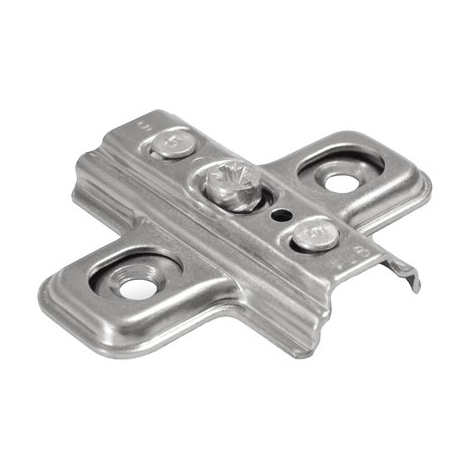 Basetta cerniera incasso f550 danco - Acc nich regolabile h.mm 0 mm 44x52