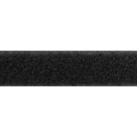 Velcro adesivo x tenda - Nero femmina h.cm 2 mt 50