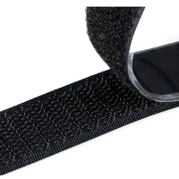 Velcro adesivo x tenda - Nero maschio/femmina h.cm 2 mt 25