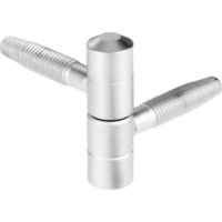 Cerniera tipo anuba 119 agb - Acciaio nichelato mm13