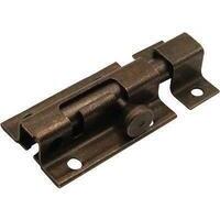 Catenaccio portalucchetto tondo 15 ibfm - Bronzato piastra mm 33 cm 9/15