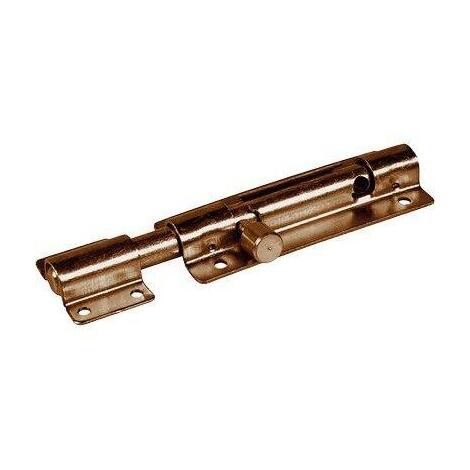 Catenaccio portalucchetto tondo pesante 63 ibfm - Bronzato piastra mm 40 cm 10/15