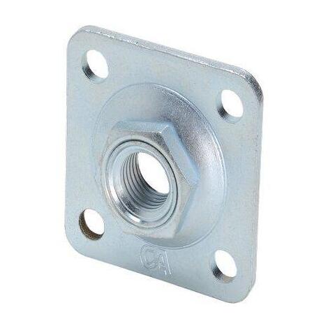 Piastra a saldare 860 combi - Zincata m16 mm 80x80