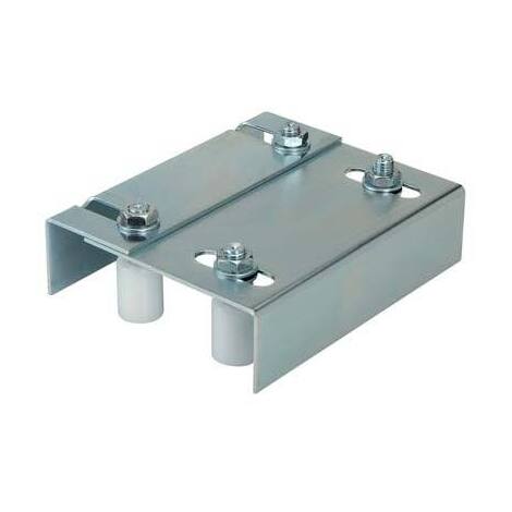 Piastra  guida  cancello  462  combi - Zinc  regolabile  mm  149/197x220  s.canc  mm  102/107