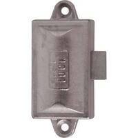 Serratura  ad  aste  rotanti - Zama  nichelata  mm  76x32  chiave  1  leva  mm  17x20