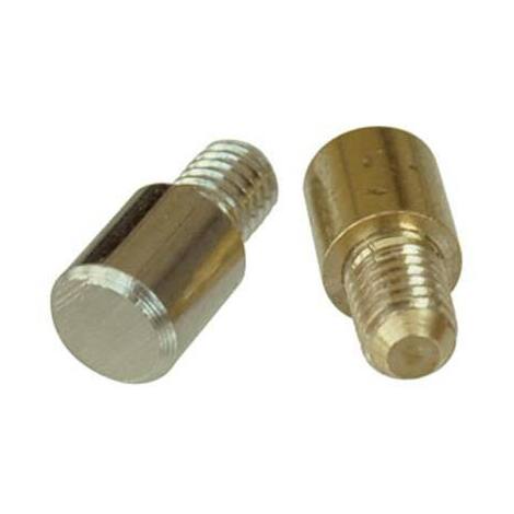 Mensolina  reggipiano  tonda  tornita  ottone - Lucido  mm  7x8  +  perno  m5