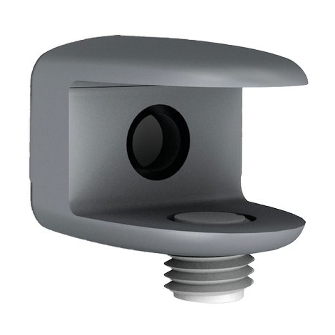 Reggivetro a morsetto bolis - Zama argento d.mm 21 s.vetro max mm 10,5 cf=pz 2