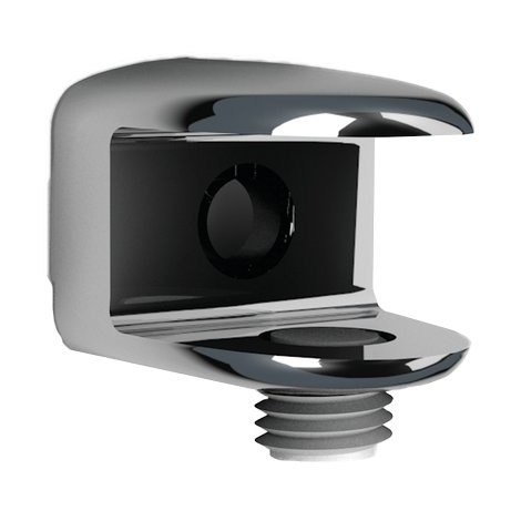 Reggivetro a morsetto bolis - Zama cromato d.mm 21 s.vetro max mm 10,5 cf=pz 2