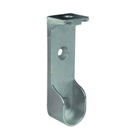 Reggitubo  armadio  ovale  laterale  a  soffitto - Zama  nichelato  tubo  mm  30x15