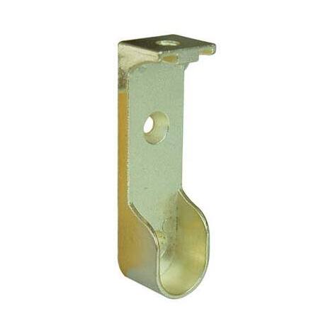 Reggitubo  armadio  ovale  laterale  a  soffitto - Zama  ottonato  tubo  mm  30x15
