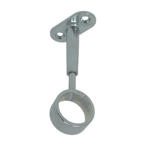 Reggitubo armadio tondo regolabile centrale - Zama cromato h.mm 65/105 tubo mm 25