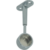 Reggitubo armadio tondo regolabile finale - Zama cromato h.mm 65/105 tubo mm 25