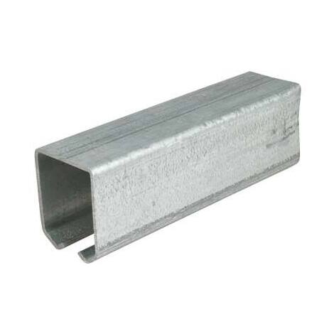 Binario  x  carrelli  scorrevoli  20  omge - Zincato  mm  33,5x30  l.mt  3  portata  kg  100