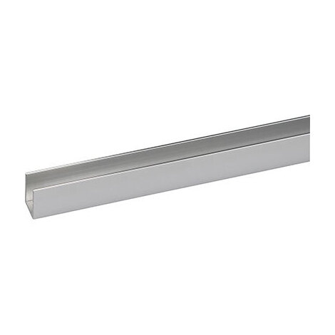 Profilo  canalina  singola  arcansas - Allum  argento  lux  s.mm  1,0  mm  10x10  h.cm  100