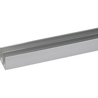 Profilo  canalina  doppia  arcansas - Allum  argento  lux  s.mm  1,0  mm  20x18  h.cm  100