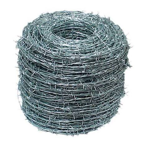Filo  spinato  zincato  cavatorta - N  14=mm  2,2  l.mt  200  ca