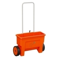 Carrello spanditore multiuso adatto per seminare e fertilizzare capacità 22 lt, ruote 190 mm larghezza di distribuzione 46 cm