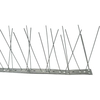 Dissuasore volatili a spilli inox tricolore - 80 punte h.cm 11,5 base cm 100x2,9