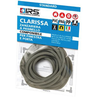 Tondino fissa zanzariera clarissa irs - Gomma grigia mt  5