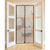Zanzariera  porta  magnetica  effe - Poliestere  nero  pannelli  2  cm  120  h.cm  250