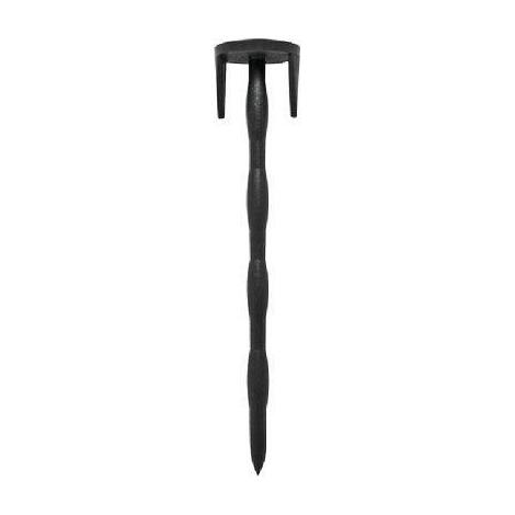 Picchetto chiodo blocca telo + alette - Pa nero dentato mm 45x25 h.cm 11 cf=pz 200