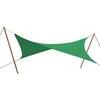 Vela  ombreggiante  triangolare  stars - Rafia/nylon  verde  gr/mq  180  mt  3,6x3,6x3,6