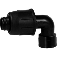 Gomito a compressione filetto femmina pn4 - Mm 16x1/2f