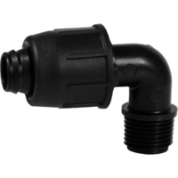 Gomito a compressione filetto maschio pn4 - Mm 16x3/4m