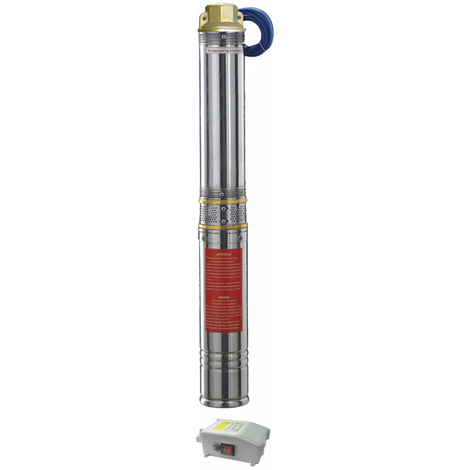 Elettropompa sommersa 1,5 hp pompa per acque chiare in acciaio inox acqua pozzo