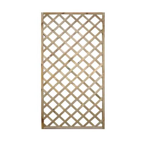Pannello grigliato legno euro - Pino impregnato cornice mm 45x30 cm 120x180